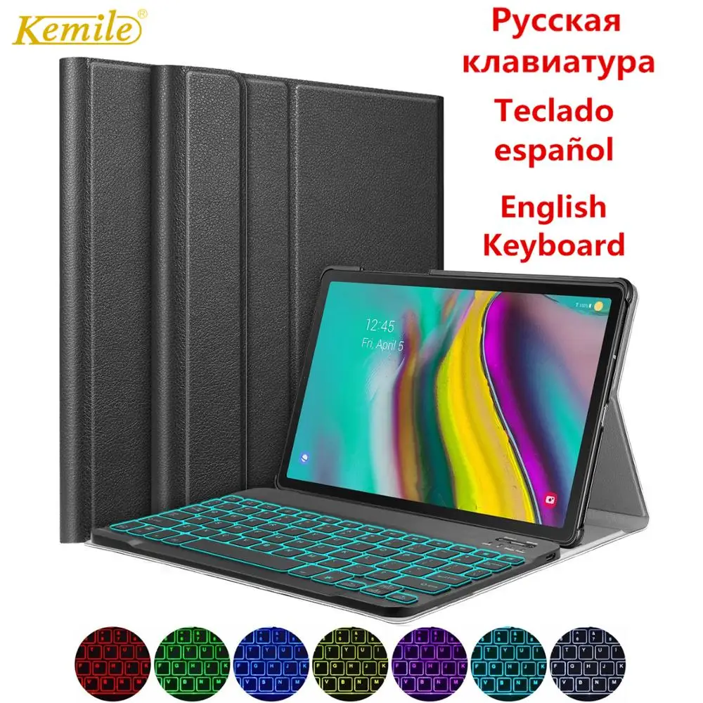 Чехол с русской испанской Арабской клавиатурой для Samsung Galaxy Tab A 10 1 2019 SM T510 тонкий