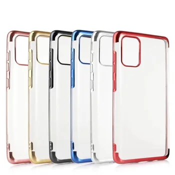 

Plating Soft TPU For Samsung S20 Ultra Plus A81 A91 A51 A71 A10S A20S A30S Chromed Metallic Bling Electroplate Cover 200PCS
