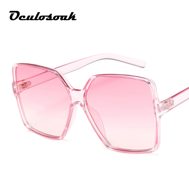 Новинка Gafas, модные женские солнцезащитные очки, фирменный дизайн, роскошные Винтажные Солнцезащитные очки, большая полная оправа, женские очки - Цвет линз: Pink