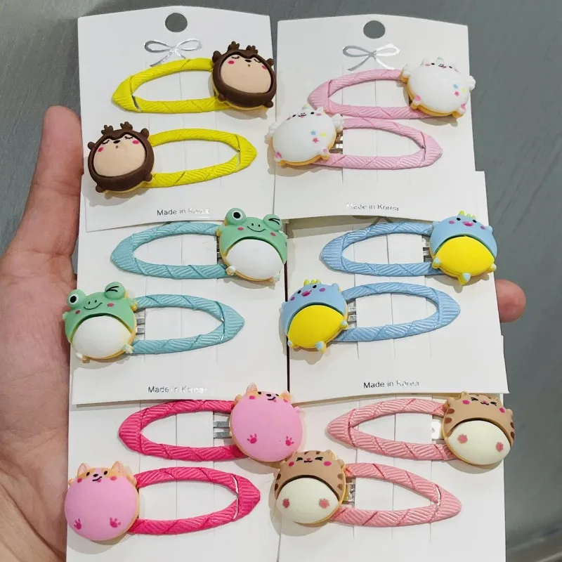 

12 шт./набор, заколки для волос в виде лягушек