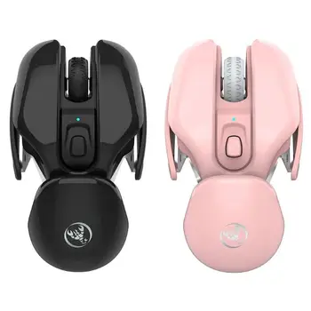 

T37 Wireless 2.4GHz Rechargeable Mouse Classic Colors and Simple Durable Design 4 Keys 3 Level 1600DPI Silent Mice