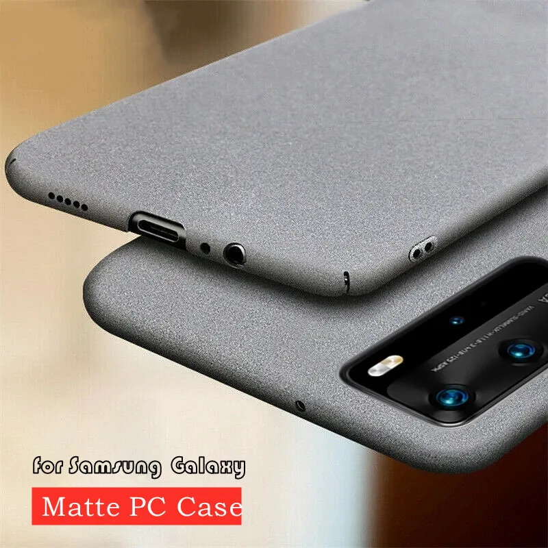 New Matte Case for Samsung Galaxy S9 S10 S20 FE S21 Plus Note 9 10 Pro 20 Ultra Frosted Cover Hard Plastic Protective | Мобильные