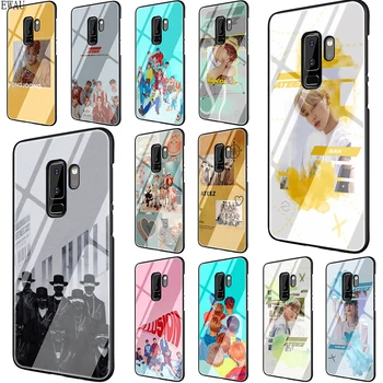 

EWAU ATEEZ HongJoong SeongHWA Tempered Glass phone case for Samsung S7 Edge S8 S9 S10 Note 8 9 10 Plus A10 20 30 40 50 60 70