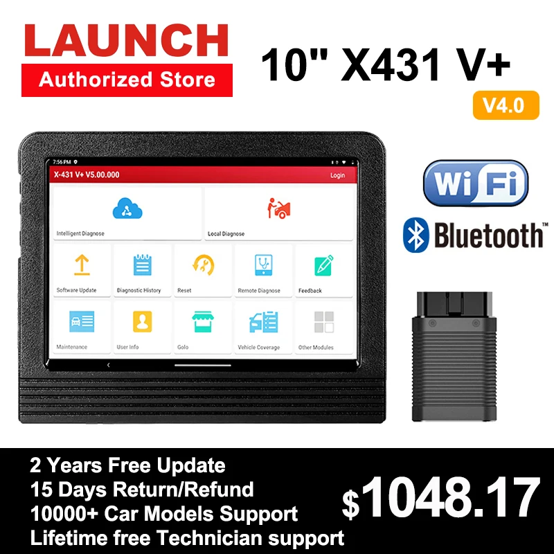 OBD2 Diagnostic Scanner Launch X431 X431-V V4.0 V-Plus 10-