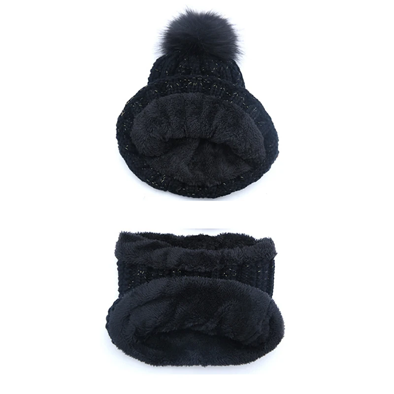 Зимние вязаные шапки бини женские толстые теплые шапочки Skullies шапки уличные наборы для езды на велосипеде женские вязаные шапки с буквенным принтом шерстяные шапки