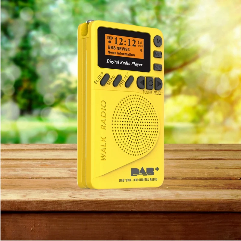 Карманный мини Dab цифровой радио Fm цифровой демодулятор портативный MP3-плеер с ЖК-дисплеем
