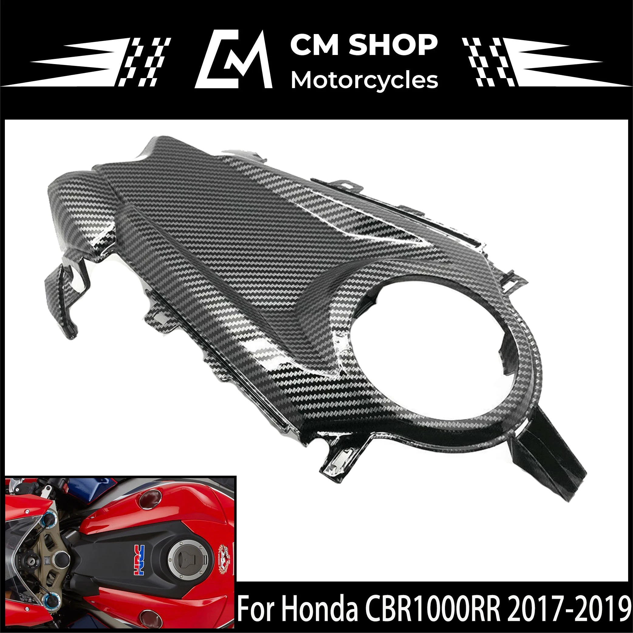 

Motorcycle Fuel Tank Carbon Fiber Protective Shell High Quality ABS Injection Shell Suitable For HONDA CBR1000RR 2017 2019