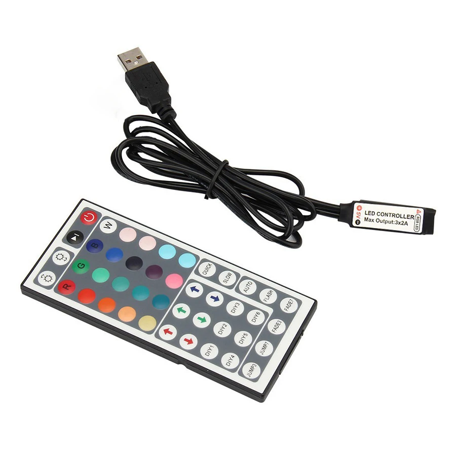 Светодиодная лента RGB 4 контакта 5 В USB 44 кнопки|rgb led strip controller|usb rgb controllerled controller |