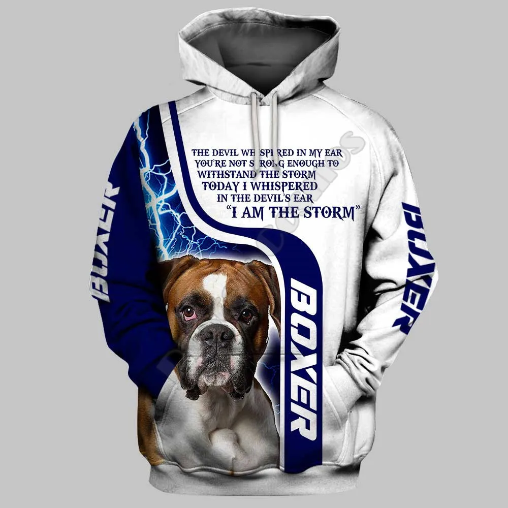 Boxer 3D Printed Hoodies Funny Pullover Men For Women Funny Sweatshirts Animal Sweater Drop Shipping 06