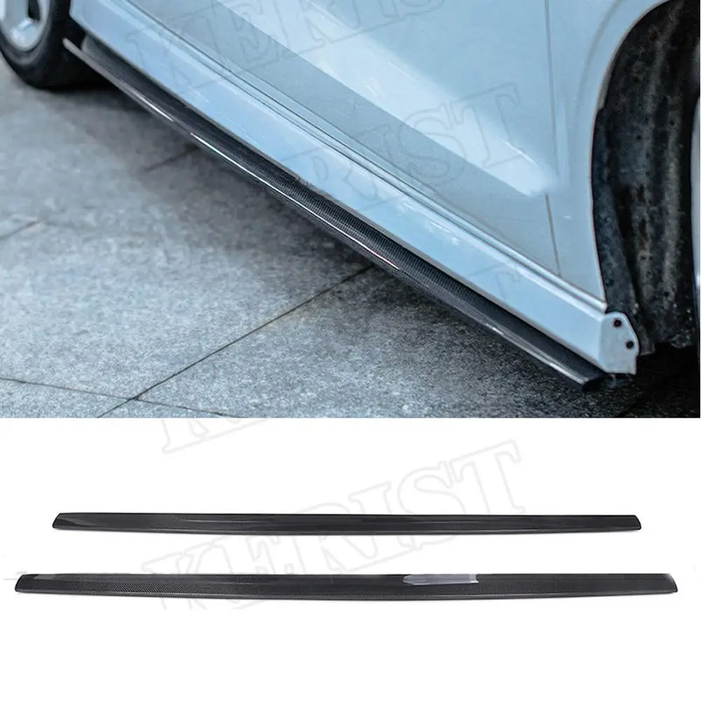 Carbon Fiber Side Bumper Skirts Side Skirts Extension Car Styling For