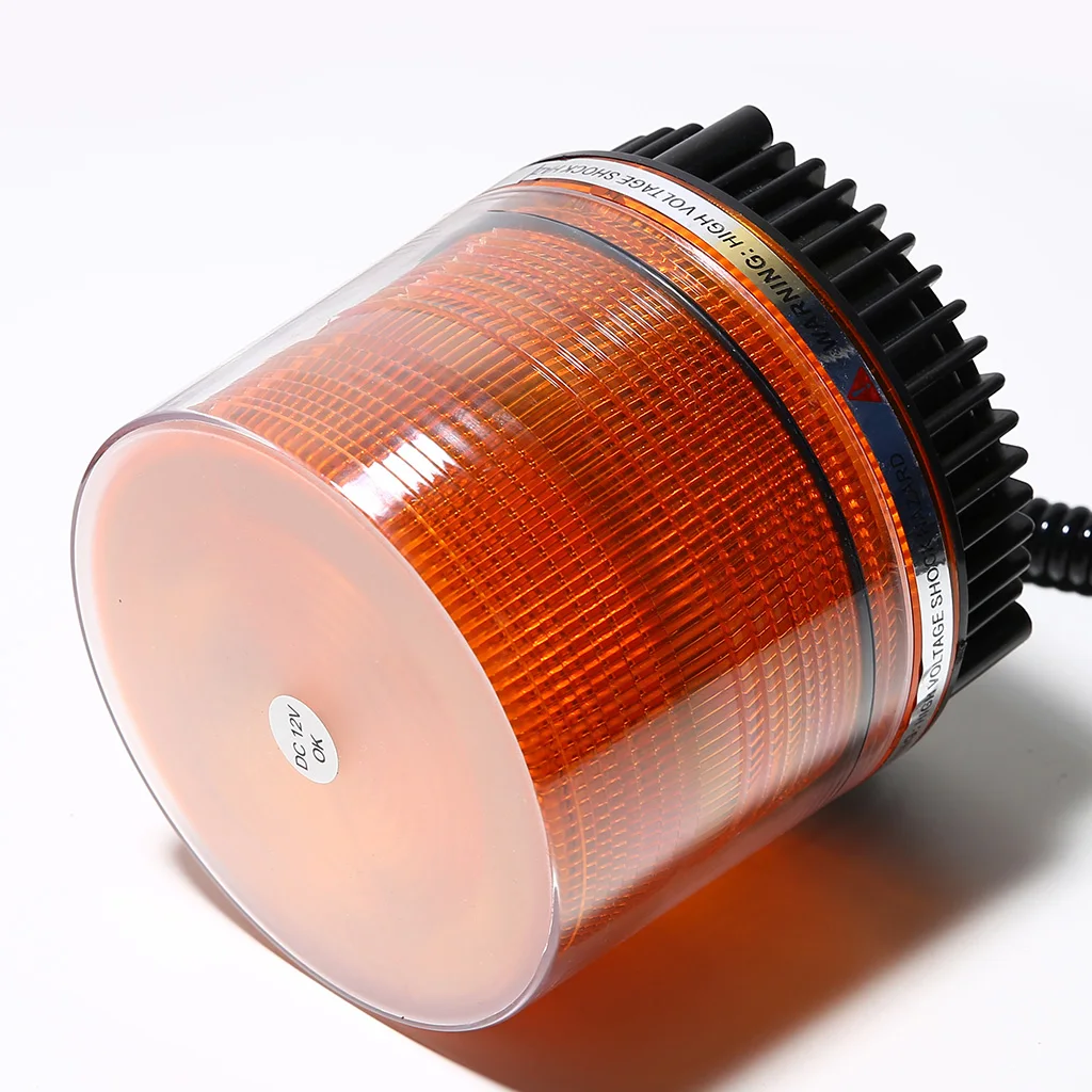 Car Roof Top Front Beacon Strobe Light Emergency Flash Warning Light Lamp Amber Self Contained LED 