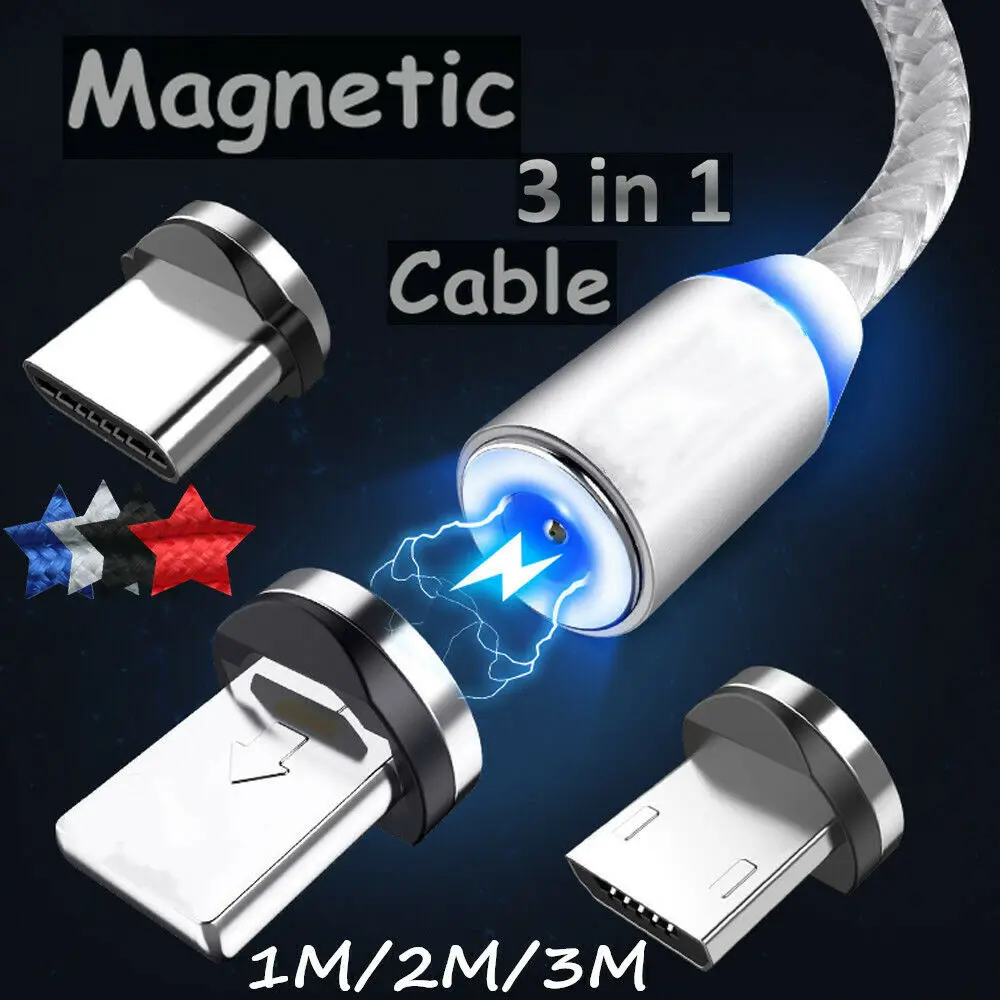 UGI 360 ° зарядный кабель магнитное зарядное устройство Micro usb type-C для Sumsung iPhone 5 6 7 8 LG 2
