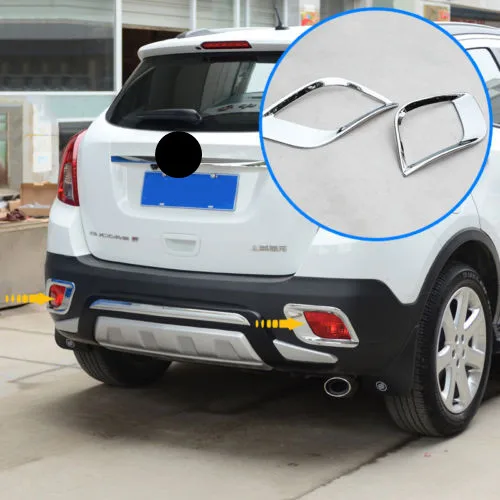 

REAR BUMPER LIGHT REFLECTOR LAMP CHROME COVER TRIM FIT FOR BUICK ENCORE MOKKA 2013 2014 2015 LF1