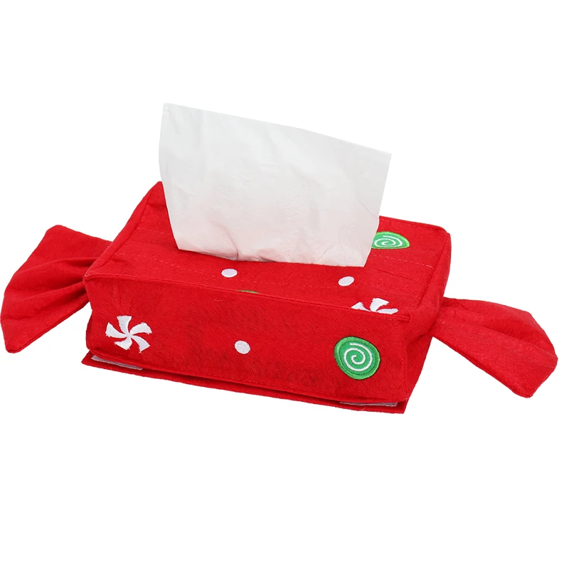 Рождественские бумажные Чехлы для полотенец рождественские подарки украшения