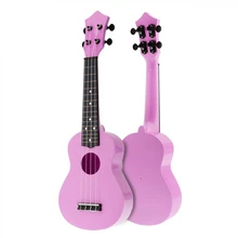 21 дюймов Акустическая Гавайская гитара укулеле Уке 4 струны Гавайская гитара инструмент для детей и начинающих музыку розовый
