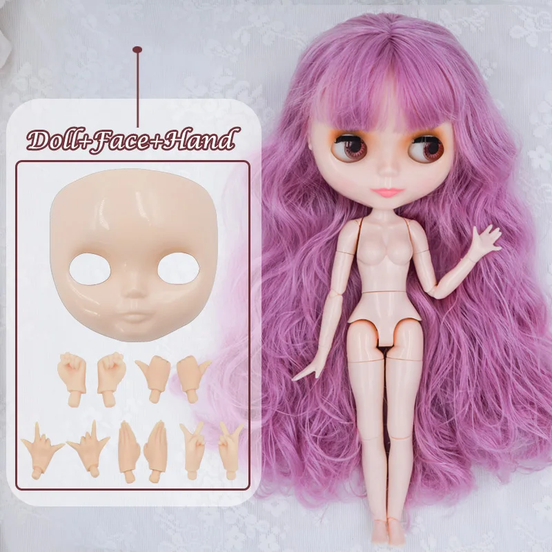 Neo Blyth кукольные по индивидуальному заказу NBL блестящее лицо, 1/6 OB24 BJD мяч шарнирная кукла на заказ куклы для девочек, подарок для сбора NBL23 - Цвет: FHNBL09