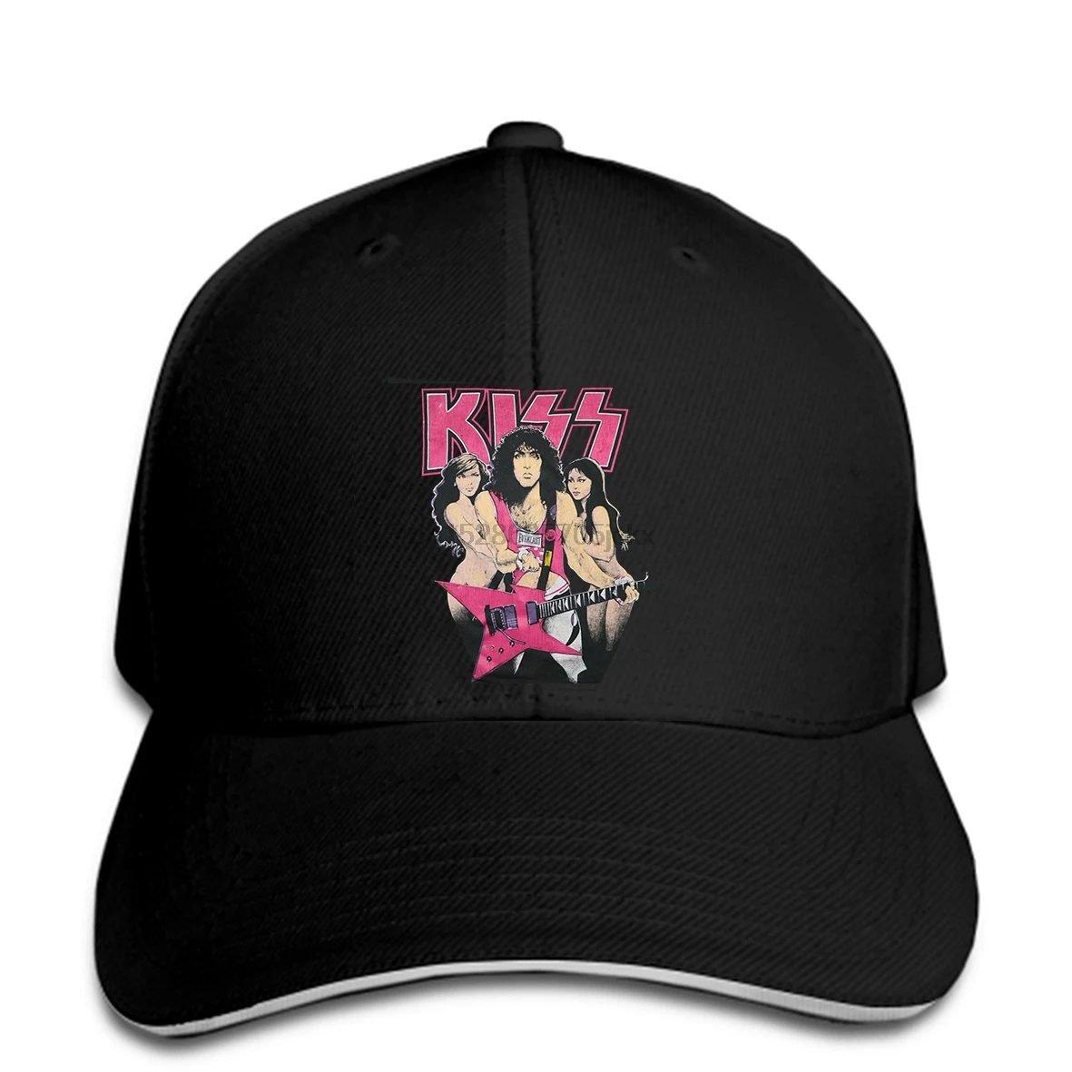 Vintage Baseball cap KISS Paul Stanley Concert Tour 1987 Reprint snapback hat Peaked