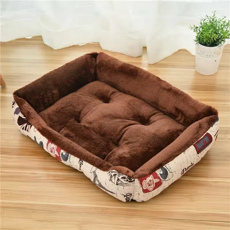 Кровать для домашних собак, кровати для маленьких собак, кровати для средних собак, кровать для собак с подушкой для собак, одежда для собак, домашняя теплая одежда хорошего качества - Цвет: Белый