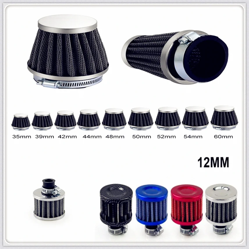 

38MM-52mm Motorcycle Air Head Cleaner Mushroom Filter for HONDA VTR1000F FIRESTORM CBR125R CBR300R CB300F FA CRF250L