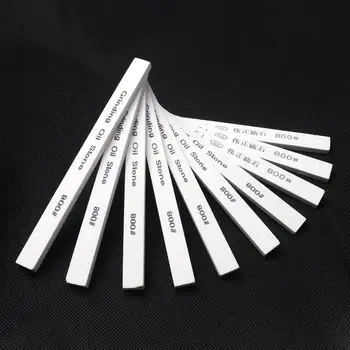 

High Hardness 10pcs 800# Whetstone/Oilstone/Sharpening Stone 150*12*6mm White Corundum For High-speed Steel Ordinary Grinding
