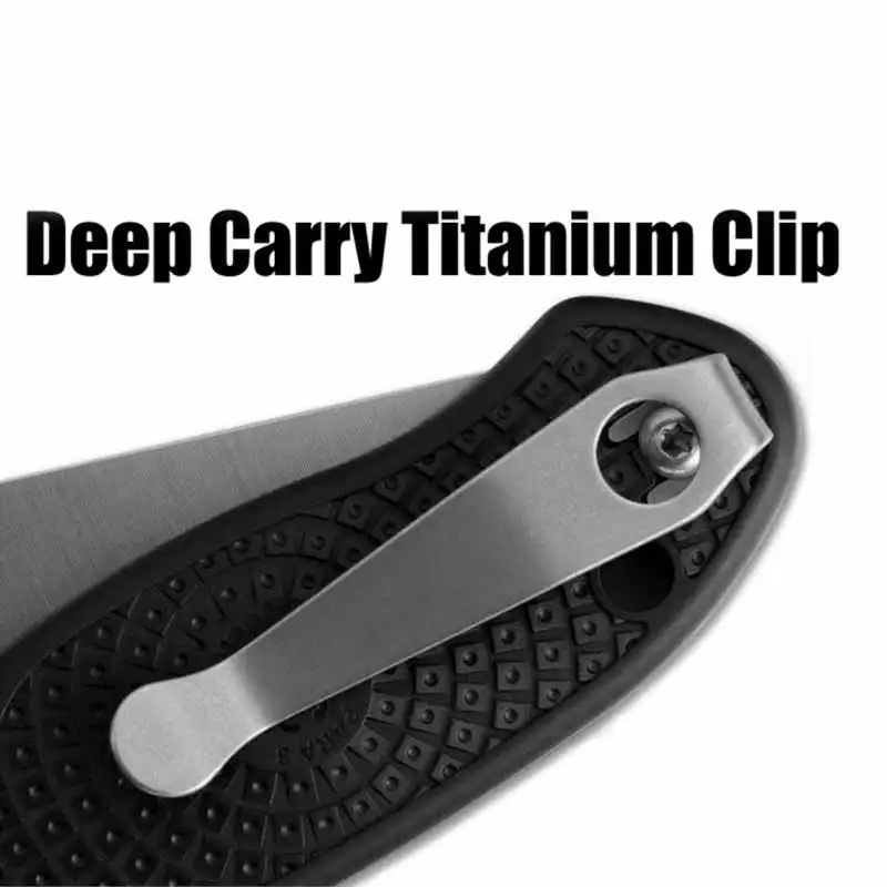 1piece Titanium Pocket Knife Clip Waist Clip for Para 3 Folding Knife