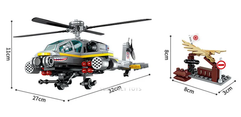 Военный вертолет Танк модель армейские строительные блоки наборы Technic Soldiers Brinquedos