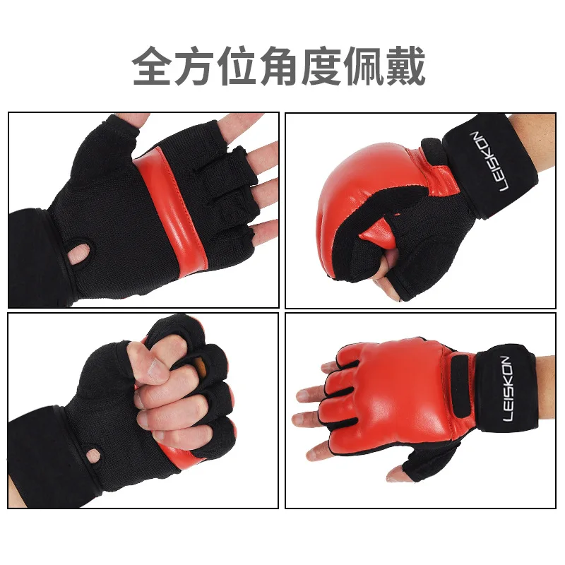 

Gloves Boxing Children Boxing Half Finger MMA Boxing Sanda Muay Thai Playing Sandbags