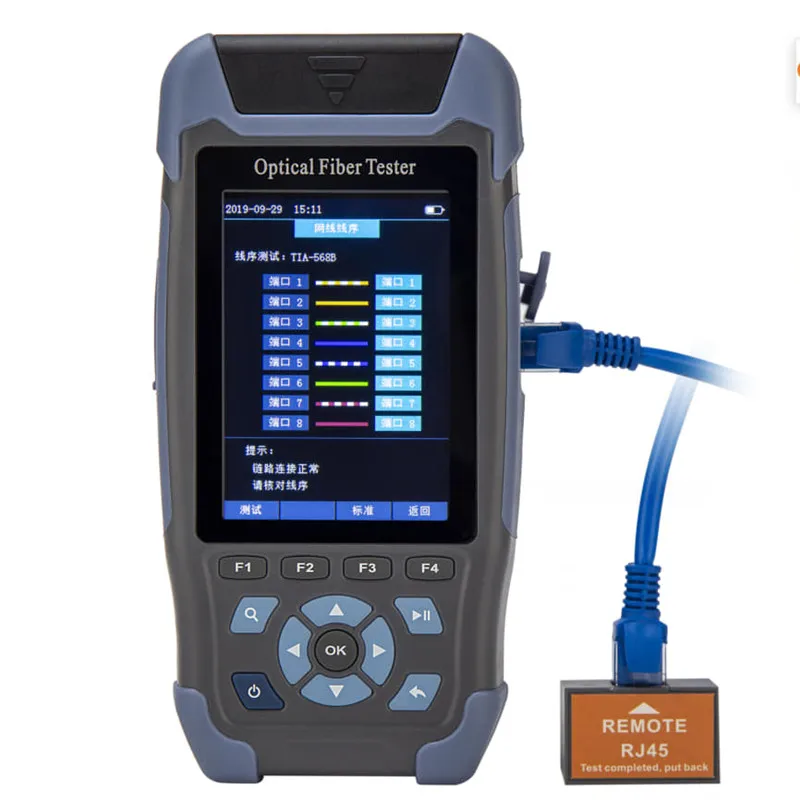 S710 mini pro OTDR рефлектометр 9 функций в 1 устройство OPM OLS VFL карта событий RJ45 Ethernet