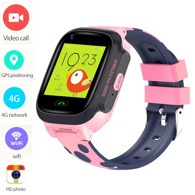 Y95 Детские умные часы 4G Wifi gps трекер умные часы Детские 4g часы телефон видео звонок водонепроницаемые умные часы для детей часы - Цвет: pink