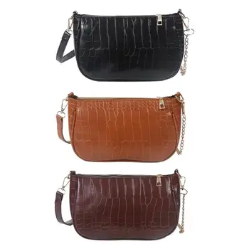 

Fashion Leather Crossbody Handbag Women Solid Retro Shoulder Messenger Bag