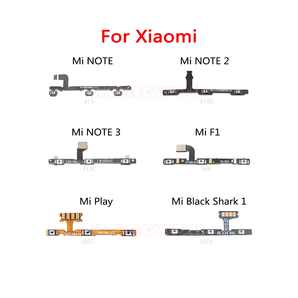 Гибкий кабель для Xiaomi Mi F1 Pocophone Play Black Shark 1 NOTE 2 3 кнопка включения и выключения