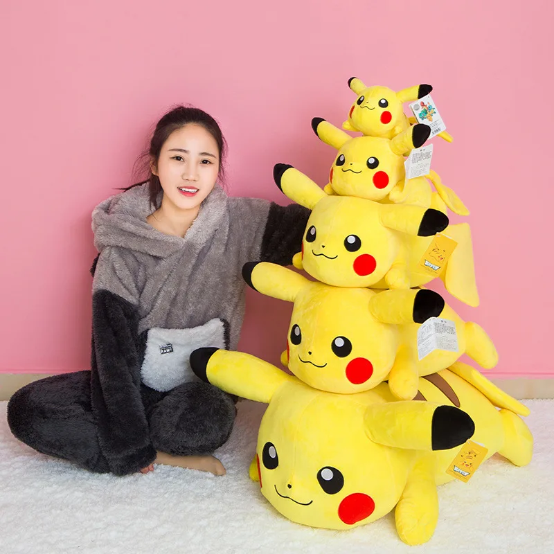 

Genuine Pokemon Series Pikachu Plush Toy Doll Pet Elf Anime Peripheral Birthday Gift