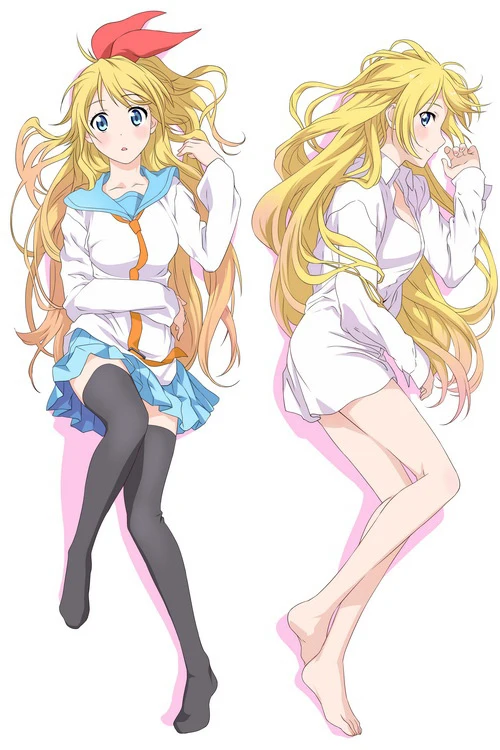 Симпатичная аниме Женская Подушка Nisekoi Chitoge Kirisaki чехол s Otaku постельное белье