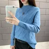 Autumn Winter Sweater Women Knitted Pullover 2022 New Long Sleeve Sweaters Turtleneck Jumper Yellow blue Shirt Female Tops ► Photo 2/6