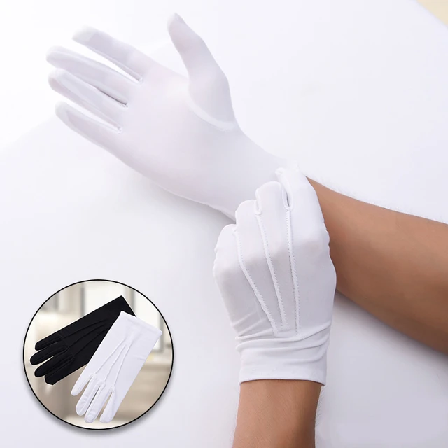 New Fashion Cotton White Gloves Spring Summer Women Men Etiquette Thin  Stretch Gloves Dance Tight Jewelry Work Gloves - Buy New Fashion Cotton  White Gloves Spring Summer Women Men Etiquette Thin Stretch