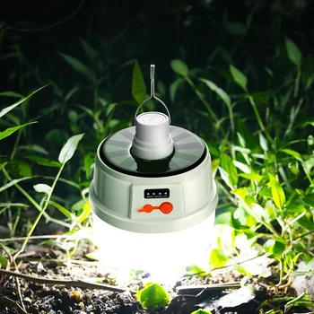 

Solar charging LED bulb lamp emergency power failure lighting bulb household mobile night market lamp