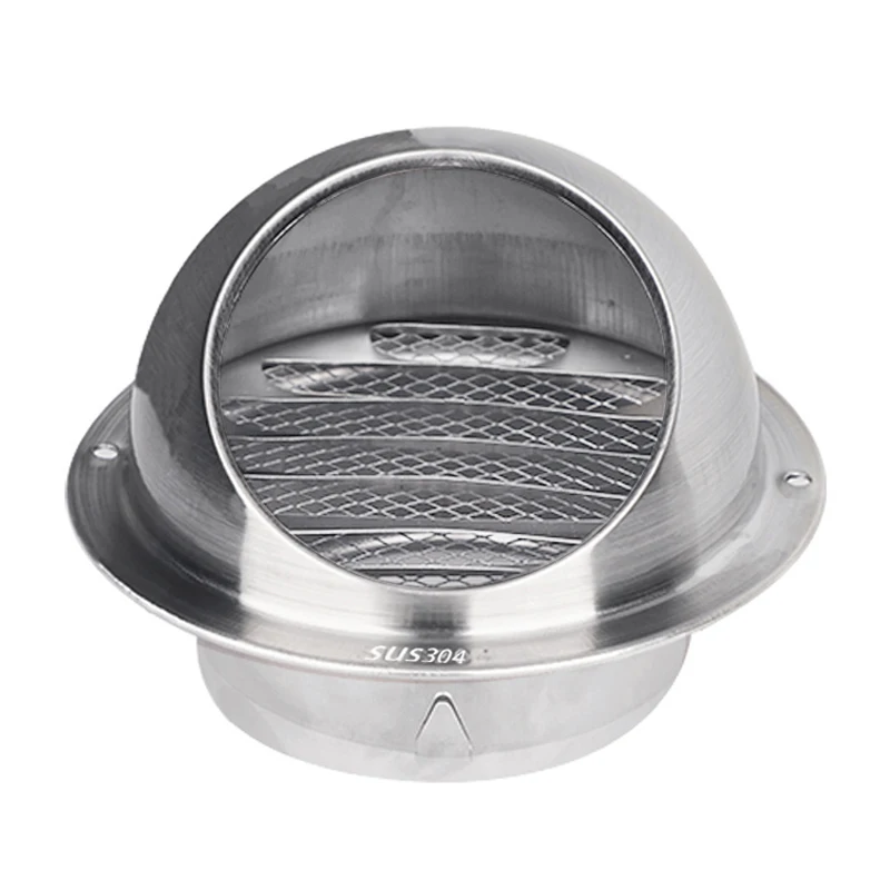 304 Stainless Steel Ventilation Air Vent Grille Louver Exhaust Hood Round Vent  Cover For Wall Hole Kitchen Exhaust Fan - AliExpress