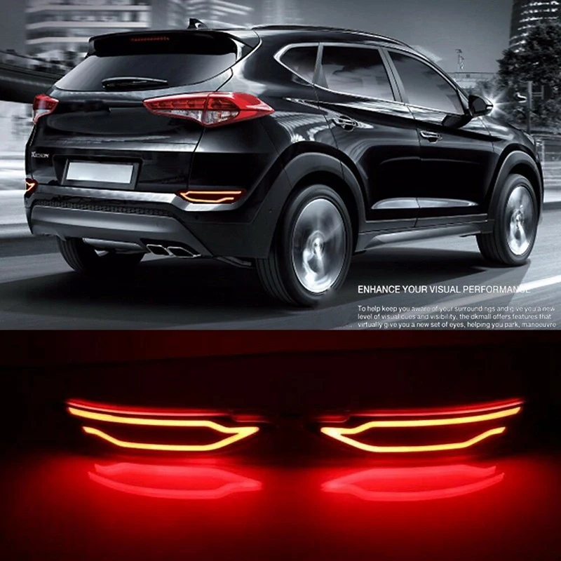 Светодиодный задний бампер отражатель тормозной светильник для hyundai все новые Tucson