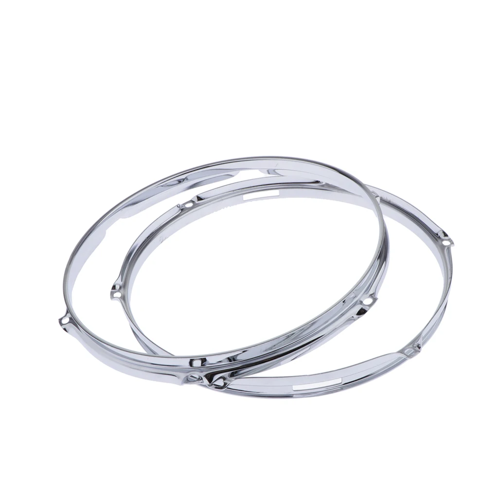 

2 Pieces Tom Snare Drum Hoops Replacement 12inch Zinc Alloy 1.5mm DIY