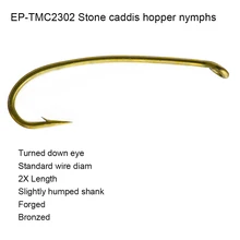 Eupheng 100 шт. рыболовные крючки для ловли нахлыстом бронзового цвета лучшее качество крючки для привязывания EP-TMC2302