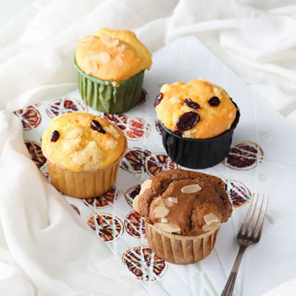 Mini moule à muffins en papier coloré, doublure de gâteau Chi