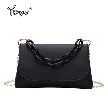 

YBYT fashion mini women envelope bag PU leather mini handbags chain women shoulder crossbody messenger bag ladies clutch bag