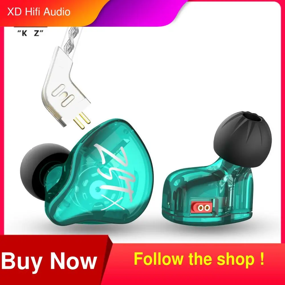 

KZ ZST X 1BA+1DD Upgraded Hybrid Unit HIFI Bass Sports DJ Earbud Headset With Silver-plated Cable Earphones In-ear Earphones