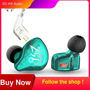 

KZ ZST X 1BA+1DD Upgraded Hybrid Unit HIFI Bass Sports DJ Earbud Headset With Silver-plated Cable Earphones In-ear Earphones