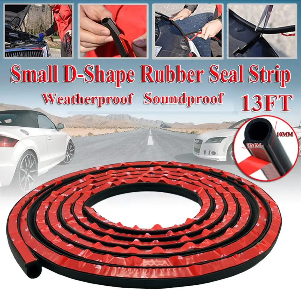 

Car Door Seal Strips Sticker D Shape Weatherstrip Rubber Seals Sound Insulation Sealing Strip Automobiles Interior Accessories