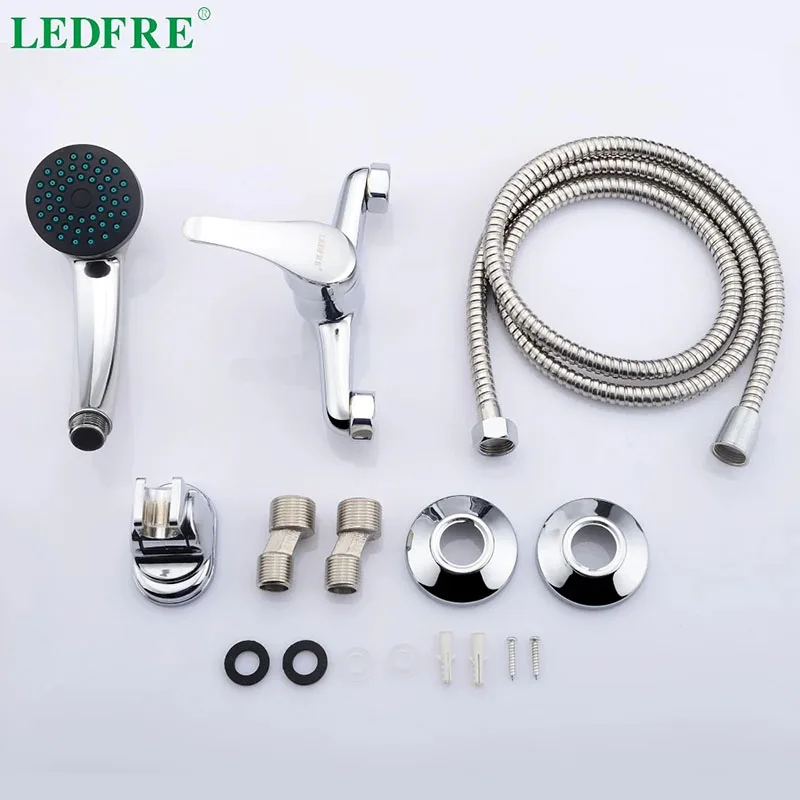 Смеситель для ванной LEDFRE LF56A130 одноуровневый кран холодной и горячей воды одна