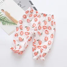 Летние штаны детская невыпадающая соска противомоскитные штаны детские штаны может Открытые капри легкий дышащий материал