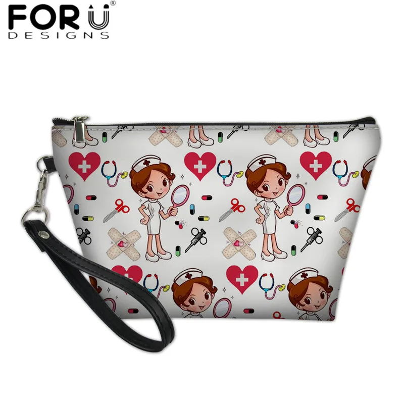FORUDESIGNS/милый косметический чехол для медсестры, медицинского врача, профессиональная косметичка для женщин, модная сумка для туалета на молнии - Цвет: HMA420Z8