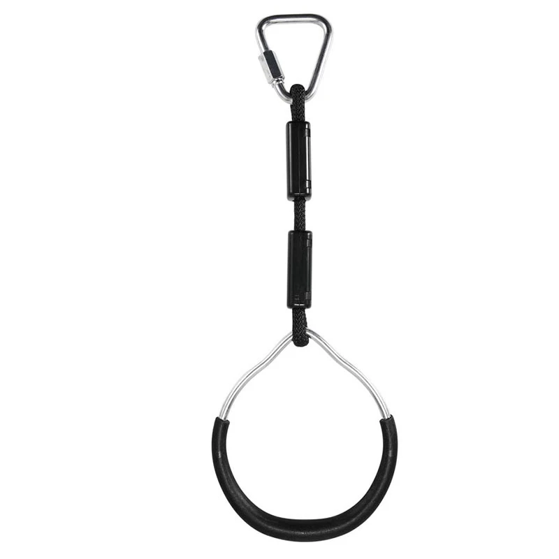 Colorful Swing Gymnastic Rings Outdoor Play Sets Playground Equipment for Ninja Line Monkey Ring Climbing Ring Obstacle Ring Swi