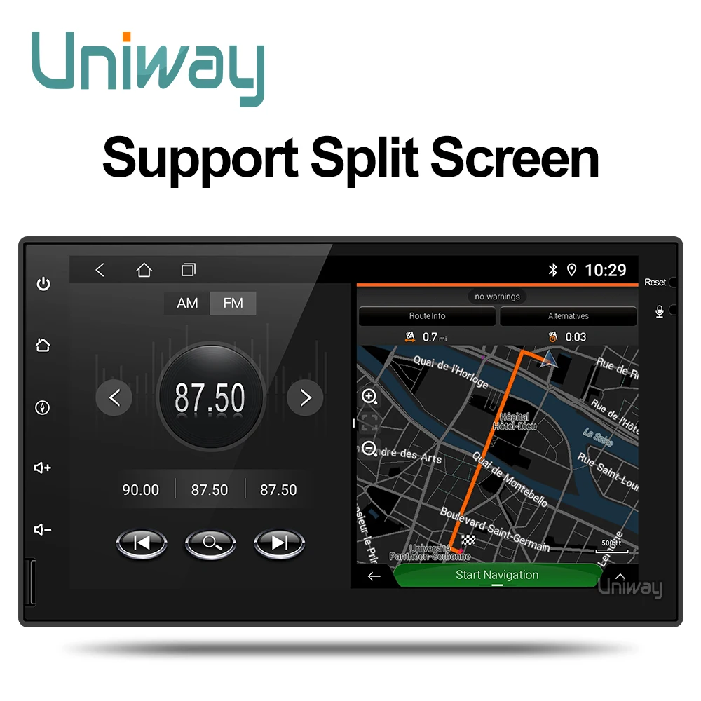 Perfect Uniway AWD7071  Octa core car dvd for nissan qashqai x-trail almera note juke universal multimedia car gps navigation player 2